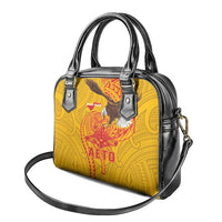 American Samoa Fautasi Race Shoulder Handbag Aeto Pago Pago with Eagle Samoan Tribal Patterns