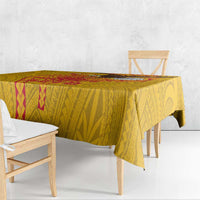 American Samoa Fautasi Race Tablecloth Aeto Pago Pago with Eagle Samoan Tribal Patterns