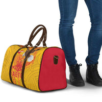 American Samoa Fautasi Race Travel Bag Aeto Pago Pago with Eagle Samoan Tribal Patterns