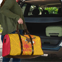 American Samoa Fautasi Race Travel Bag Aeto Pago Pago with Eagle Samoan Tribal Patterns