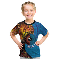 Fiji and Australia Together Kid T Shirt Tapa Tribal Tattoo mix Aboriginal Pattern