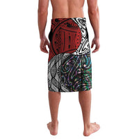 Tonga and New Zealand Together Lavalava Tongan Kupesi Ngatu Tattoo and Maori Paua Shell Pattern