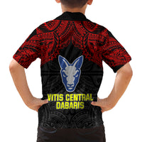 Vitis Central Dabaris Rugby Family Matching Mermaid Dress and Hawaiian Shirt Papua New Guinea Polynesian Tattoo LT03 - Polynesian Pride