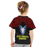 Vitis Central Dabaris Rugby Kid T Shirt Papua New Guinea Polynesian Tattoo LT03 - Polynesian Pride