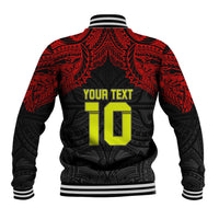 Custom Vitis Central Dabaris Rugby Baseball Jacket Papua New Guinea Polynesian Tattoo LT03 - Polynesian Pride