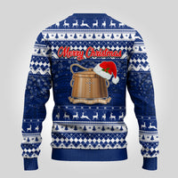 Tokelau Christmas Ugly Christmas Sweater Santa Claus Tokelau Flag and Coat of Arms with Polynesian Pattern LT03 - Polynesian Pride