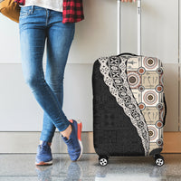 Tukenny Pattern Fijian War Clubs Mix Tapa Tribal Luggage Cover LT03 - Polynesian Pride