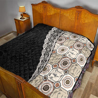 Tukenny Pattern Fijian War Clubs Mix Tapa Tribal Quilt LT03 - Polynesian Pride