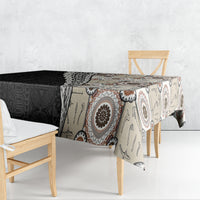 Tukenny Pattern Fijian War Clubs Mix Tapa Tribal Tablecloth LT03 - Polynesian Pride