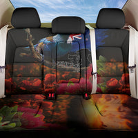 New Zealand ANZAC Day Back Car Seat Cover Pohutukawa Flower and Tui Bird LT03