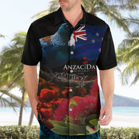New Zealand ANZAC Day Hawaiian Shirt Pohutukawa Flower and Tui Bird LT03 - Polynesian Pride