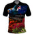 New Zealand ANZAC Day Polo Shirt Pohutukawa Flower and Tui Bird LT03 Black - Polynesian Pride