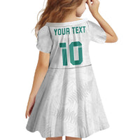 Custom New Zealand Football Family Matching Long Sleeve Bodycon Dress and Hawaiian Shirt Go All Silver Ferns - Towards World Cup 2026