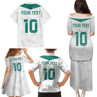 Custom New Zealand Football Family Matching Puletasi and Hawaiian Shirt Go All Silver Ferns - Towards World Cup 2026