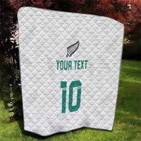Custom New Zealand Football Quilt Go All Silver Ferns - Towards World Cup 2026