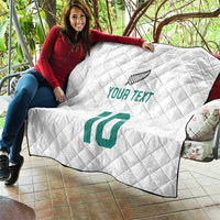 Custom New Zealand Football Quilt Go All Silver Ferns - Towards World Cup 2026