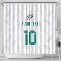 Custom New Zealand Football Shower Curtain Go All Silver Ferns - Towards World Cup 2026