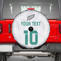 Custom New Zealand Football Spare Tire Cover Go All Silver Ferns - Towards World Cup 2026