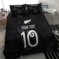 Custom New Zealand Rugby Bedding Set All Silver Ferns Blacks