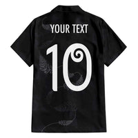 Custom New Zealand Rugby Hawaiian Shirt All Silver Ferns Blacks