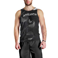 Custom New Zealand Rugby Men Tank Top All Silver Ferns Blacks