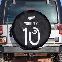 Custom New Zealand Rugby Spare Tire Cover All Silver Ferns Blacks