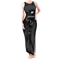 Custom New Zealand Rugby Tank Maxi Dress All Silver Ferns Blacks