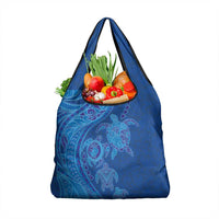 Hawaiian Turtles and Polynesian Art Tattoo Grocery Bag Ocean Abyss