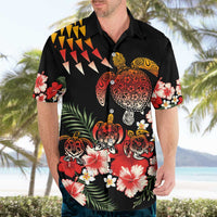 Hawaiian Hibiscus Turtle and Tropical Flower Hawaiian Shirt Dynamic Vibe