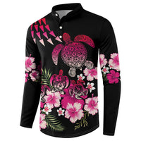 Hawaiian Hibiscus Turtle and Tropical Flower Button Sweatshirt Sweet Vibe