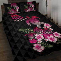 Hawaiian Hibiscus Turtle and Tropical Flower Quilt Bed Set Sweet Vibe