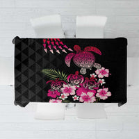Hawaiian Hibiscus Turtle and Tropical Flower Tablecloth Sweet Vibe