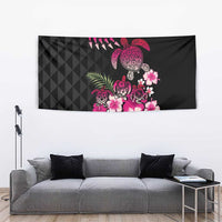 Hawaiian Hibiscus Turtle and Tropical Flower Tapestry Sweet Vibe