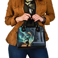 Samoan Siapo Motif and Siva Afi Dance Shoulder Handbag