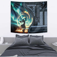 Samoan Siapo Motif and Siva Afi Dance Tapestry