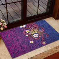 Hawaiian Octopus Tattoo and Frangipani Rubber Doormat LT03 - Polynesian Pride