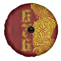 Tonga 676 Ngatu Tribal Tattoo Spare Tire Cover