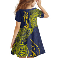 Personalised Tokelau Classic Ngatu Motifs Family Matching Off Shoulder Short Dress and Hawaiian Shirt LT03 - Polynesian Pride