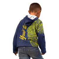 Personalised Tokelau Classic Ngatu Motifs Kid Hoodie