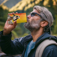 Woman Polynesian Tattoos 4 in 1 Can Cooler Tumbler Tropical Flower - Vibrant Hot Color