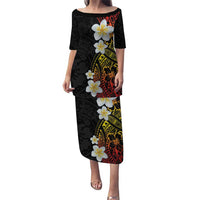 Plumeria Puletasi Polynesian Tribal Frangipani Sunset