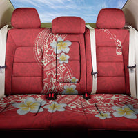 Plumeria Back Car Seat Cover Polynesian Tribal Frangipani Red LT03 One Size Red - Polynesian Pride