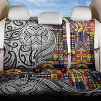 Niue Hiapo and Maori Decoration Tattoos Back Car Seat Cover - Polynesian Pride