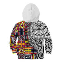 Niue Hiapo and Maori Decoration Tattoos Kid Hoodie - Polynesian Pride