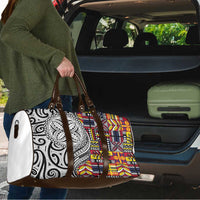 Niue Hiapo and Maori Decoration Tattoos Travel Bag - Polynesian Pride