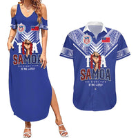 Toa Samoa Rugby Couples Matching Summer Maxi Dress and Hawaiian Shirt Six Eight Five to The World