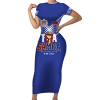 Toa Samoa Rugby Family Matching Short Sleeve Bodycon Dress and Hawaiian Shirt Six Eight Five to The World