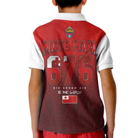 Mate Ma'a Tonga Rugby Kid Polo Shirt Six Seven Six to The World