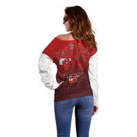 Mate Ma'a Tonga Rugby Off Shoulder Sweater Six Seven Six to The World
