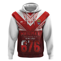 Mate Ma'a Tonga Rugby Zip Hoodie Six Seven Six to The World